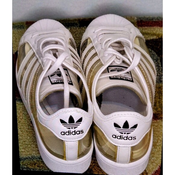 Adidas Originals Superstar Shell Toe Transparent Clear/White FZ0245  Men's 10 - Picture 2 of 5